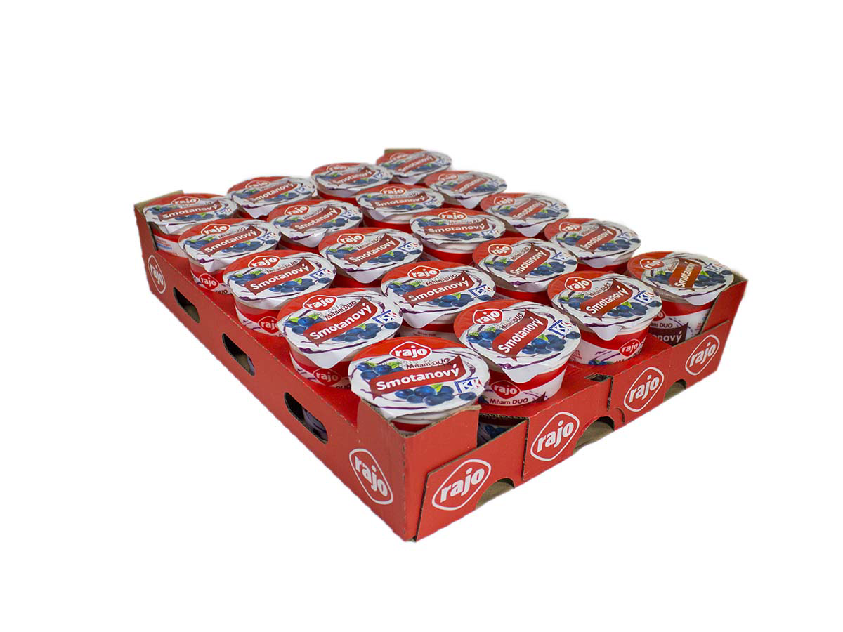 rajo Mňam DUO Smotanový jogurt čučoriedka chlad. 20 x 145 g