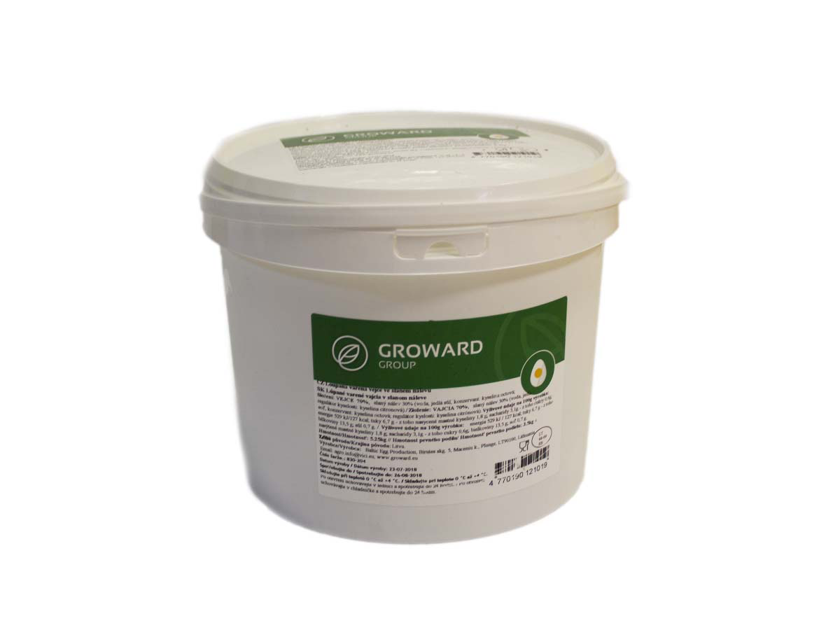 Vajíčka natvrdo lúpané v náleve (73 ks) chlad. 3,5 kg