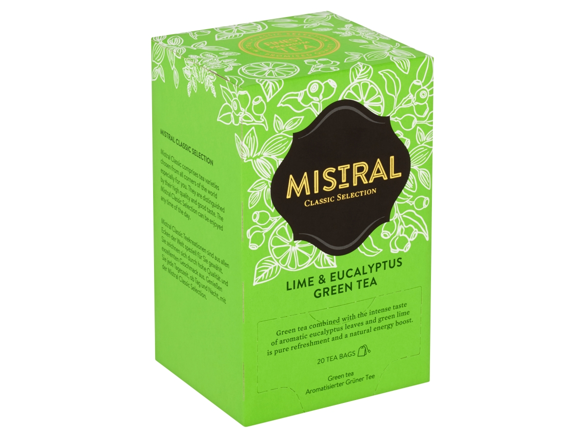 MISTRAL Classic Selection Lime&eucalyptus zelený čaj 36 g