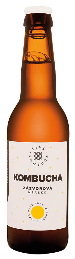 MANA ROOTS Kombucha zázvorová limonáda 330 ml SKLO