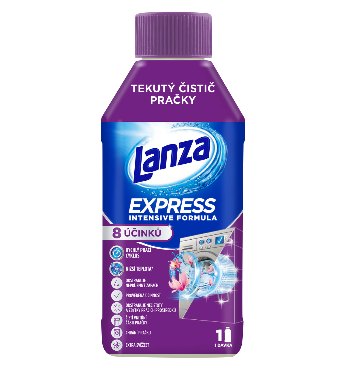 Lanza Express čistič práčky (1 pranie) 250 ml
