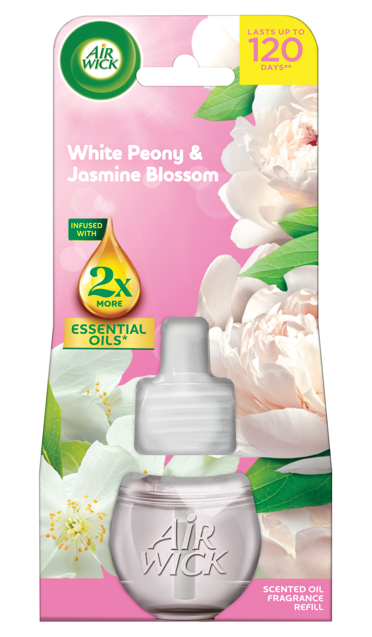 Air Wick Essentials Oils Pivonka a jazmínový kvet náhr. náplň do elektr.prístroja 19 ml
