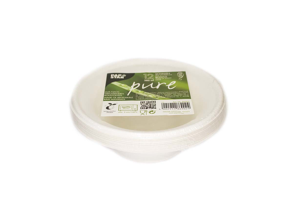 PAPSTAR Miska Pure biela 380 ml 12 ks