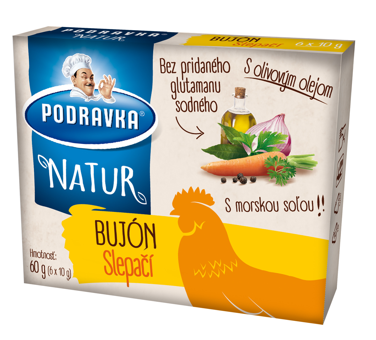PODRAVKA Natur Bujón slepačí 60 g