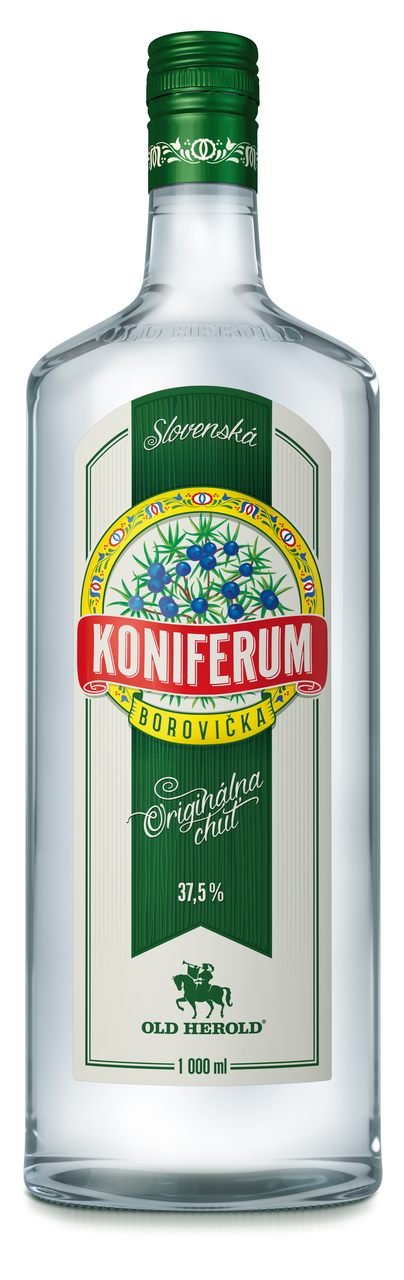 Old Herold Koniferum borovička Original 37,5% 1 l