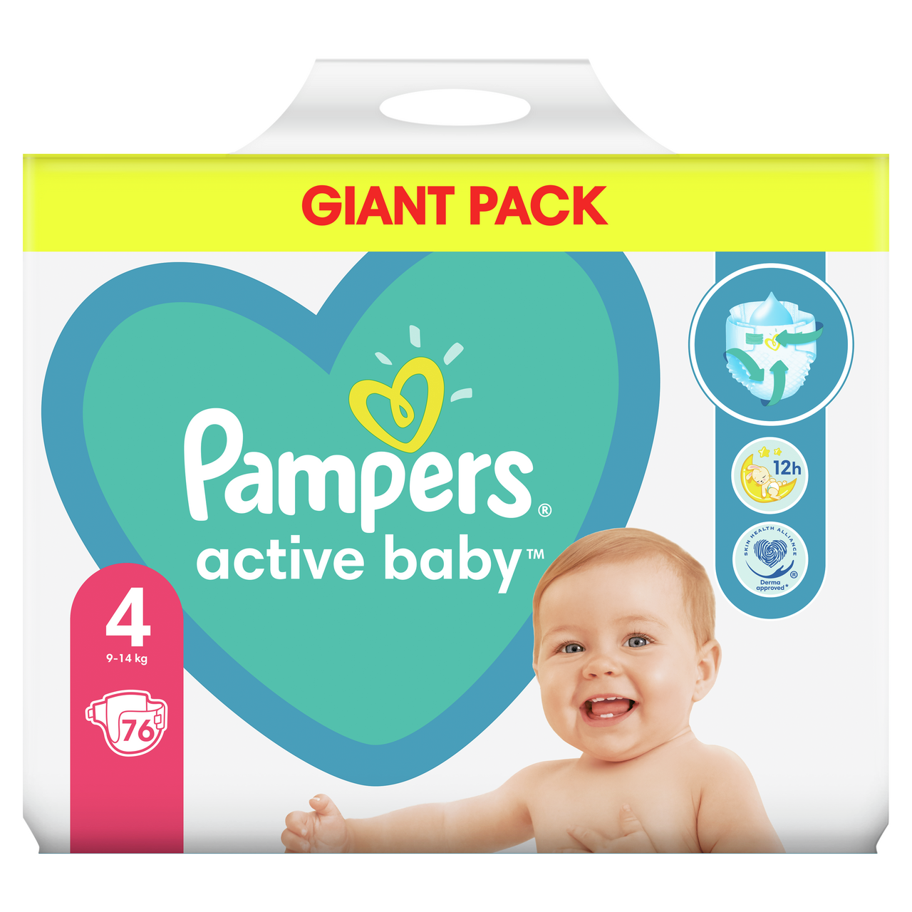 Pampers active baby S4 giant pack detské plienky 176 ks