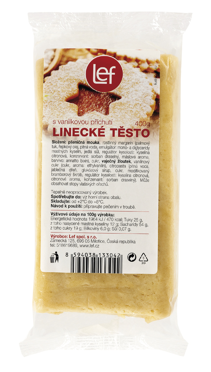 Lef Linecké cesto vanilkové chlad. 400 g