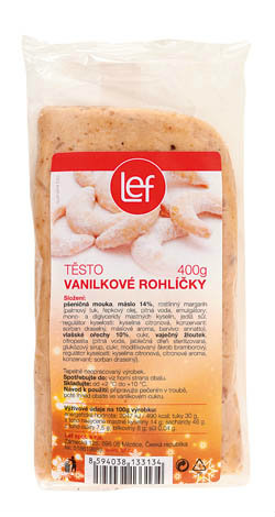 Cesto na vanilkový rohlík chlad. 400 g