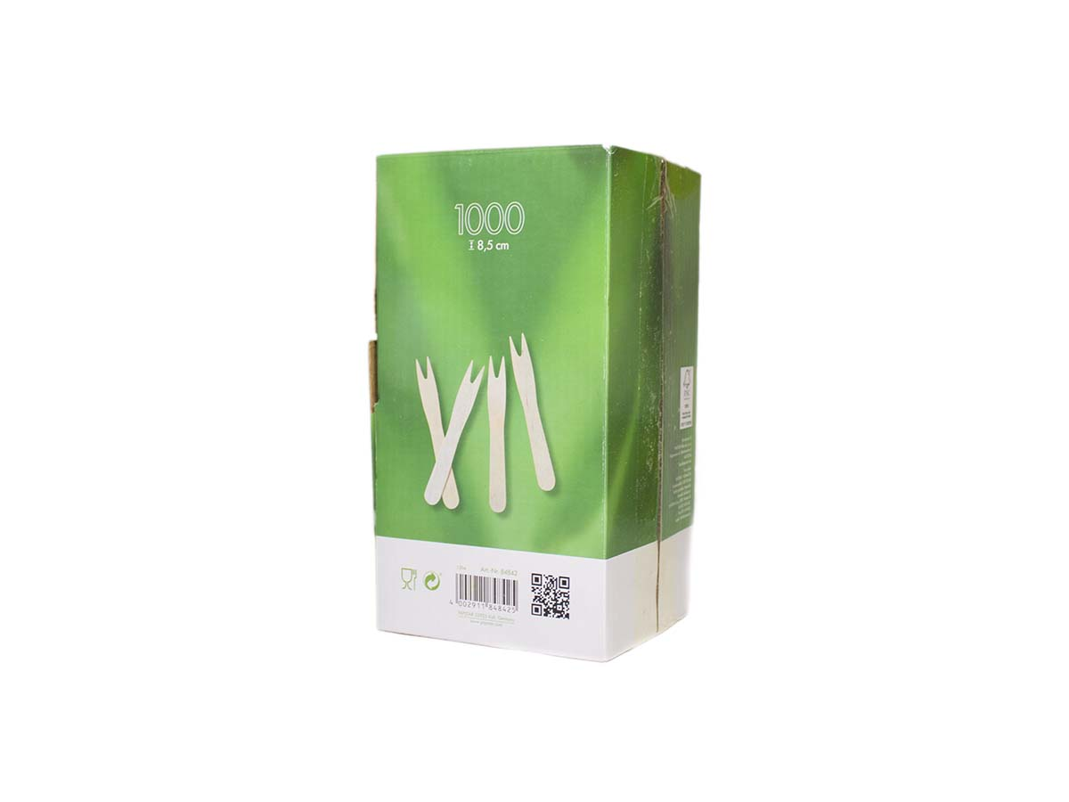 PAPSTAR pure Napichovadlá vidličkové drevené malé 1000 ks