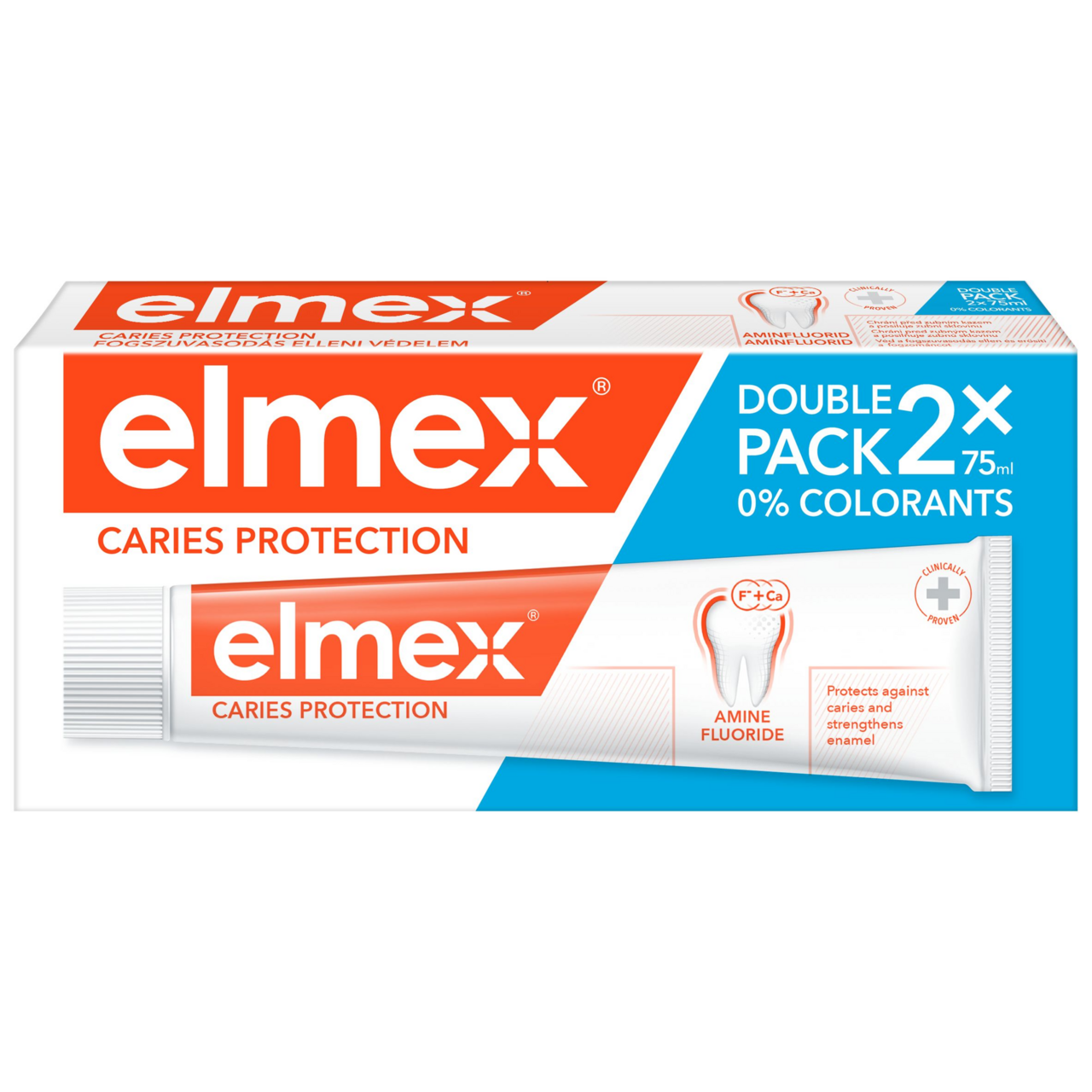 elmex Caries Protection zubná pasta 2 x 75 ml