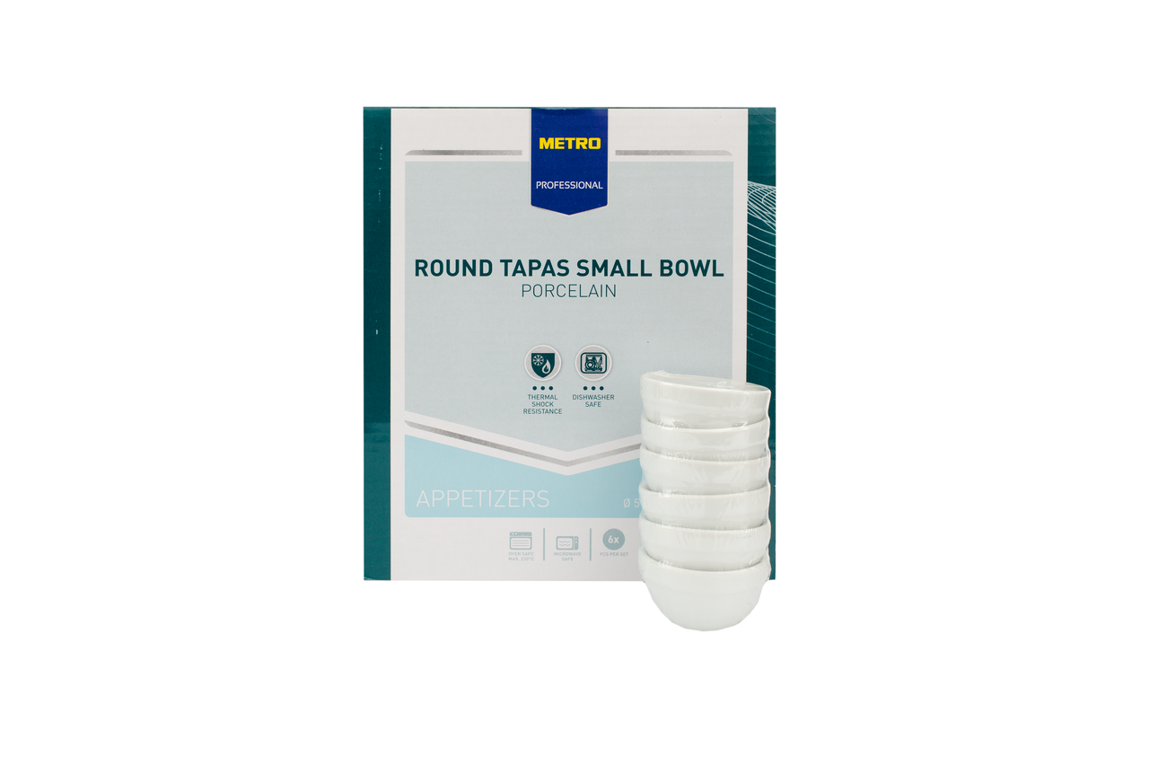 METRO PROFESSIONAL Miska tapas redo porcelán 6 ks