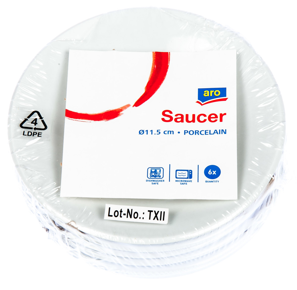 aro Podšálka 90 ml porcelán 6 ks