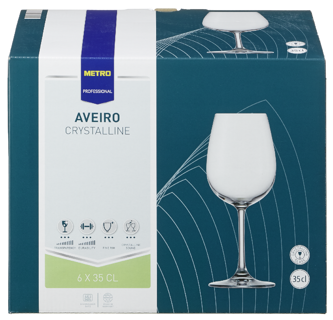 METRO PROFESSIONAL Aveiro Pohár na víno 350 ml 6 ks