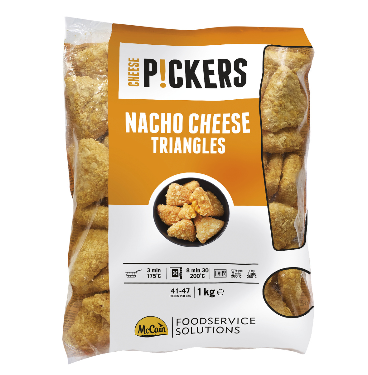 McCain Nacho Cheese Triangles mraz. 1 kg