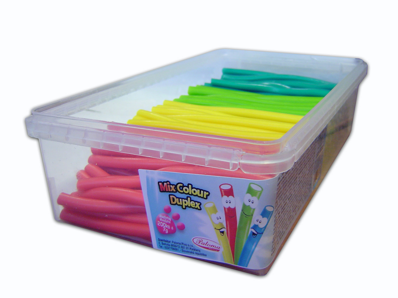 PALOMA Duplex farebný mix cukrovinka 200 x 7 g