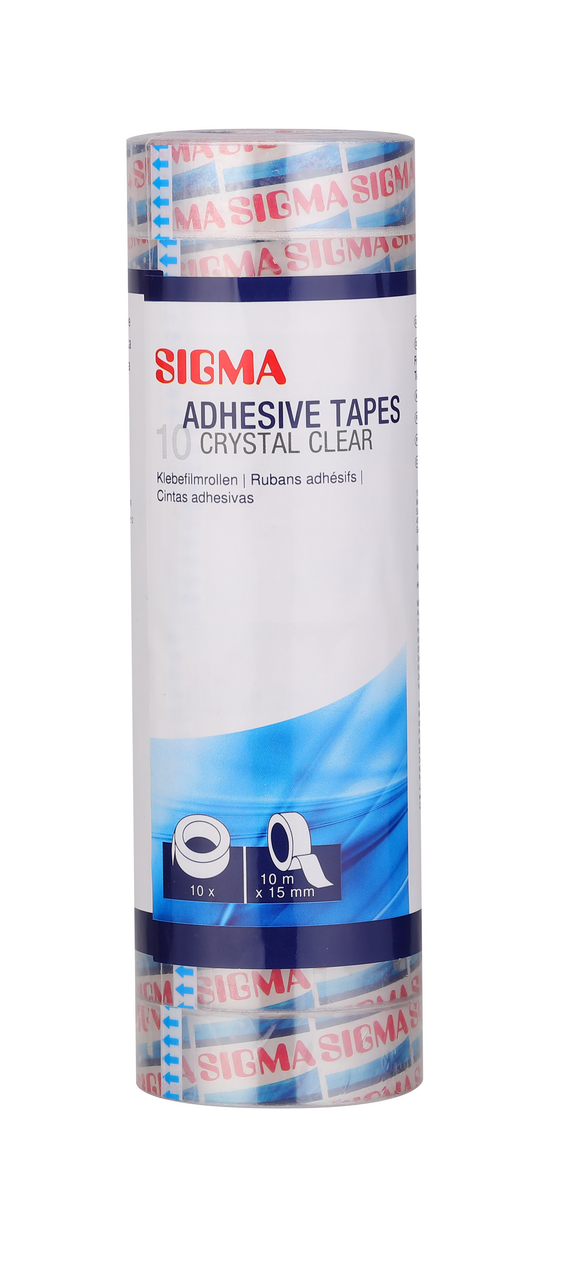 SIGMA Lepiaca páska 15 mm x10 m číra 10 ks