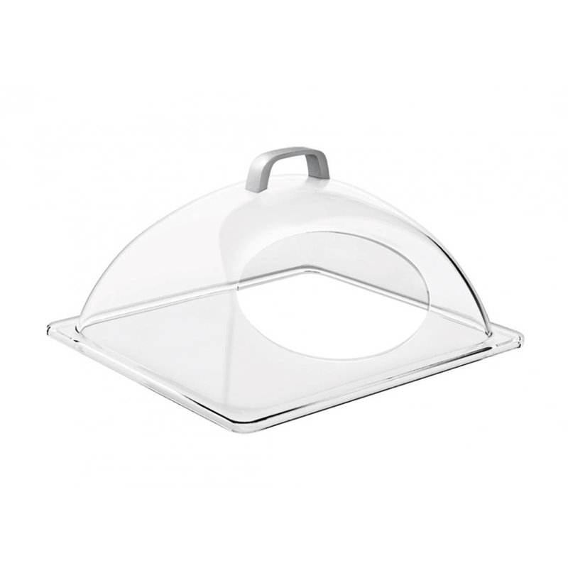 APS Poklop s otvorom GN 1/2 polypropylén transparentný 1 ks