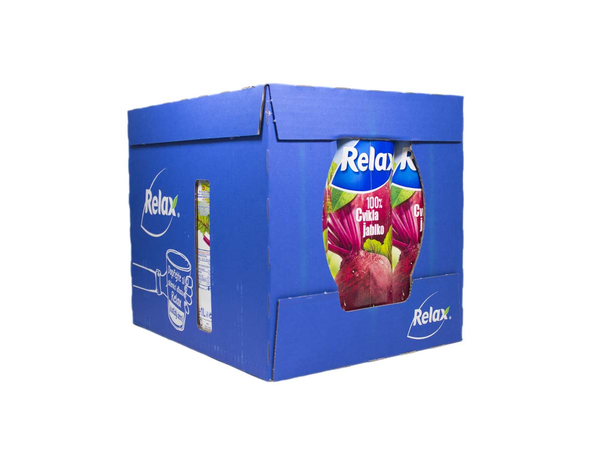 Relax džús cvikla-jablko 100 % 12 x 1 l PET