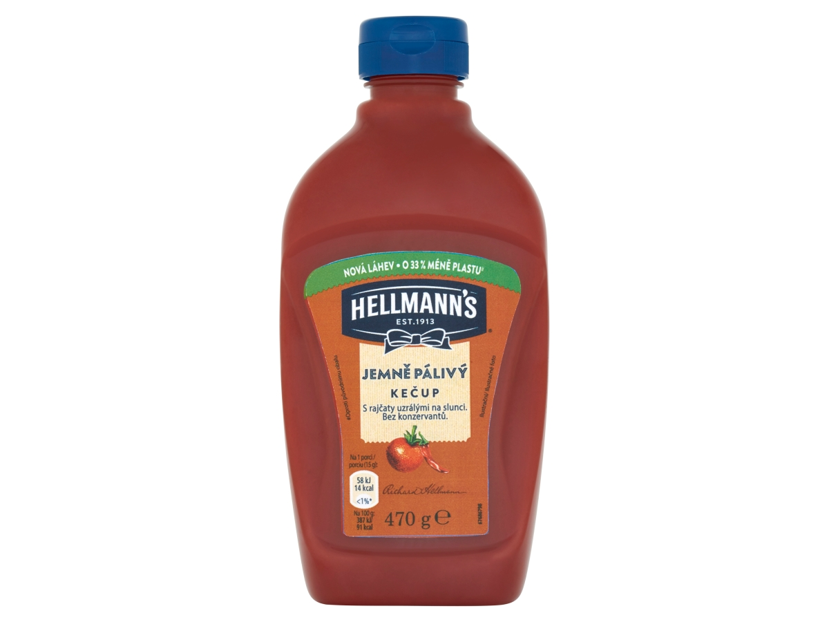 HELLMANN'S Kečup jemne pálivý 470 g