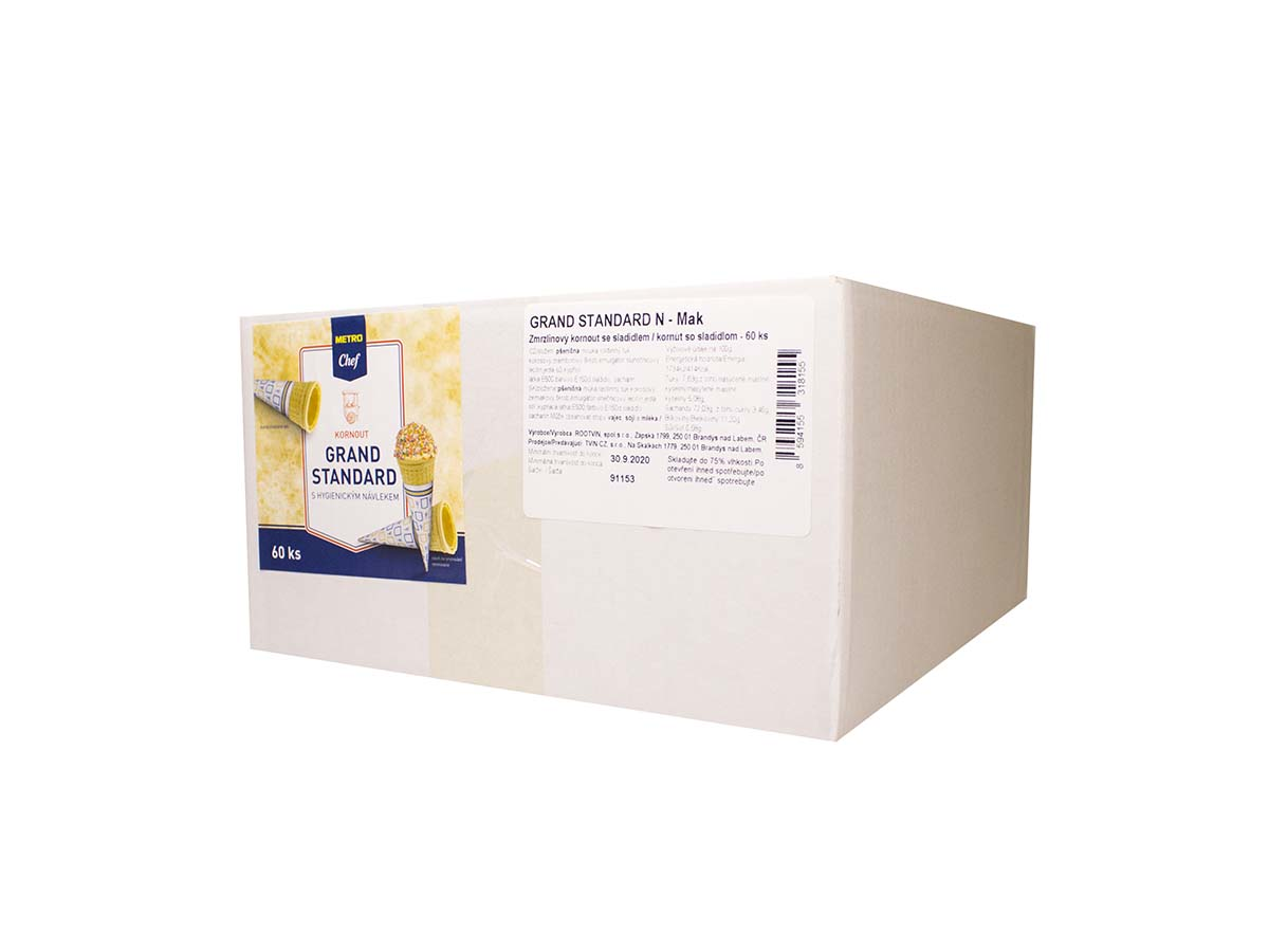 METRO Chef Zmrzlinový kornút s návlekom 60 ks 300 g