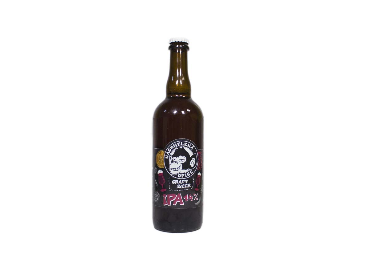 Nachmelená Opice IPA pivo 14 % 750 ml