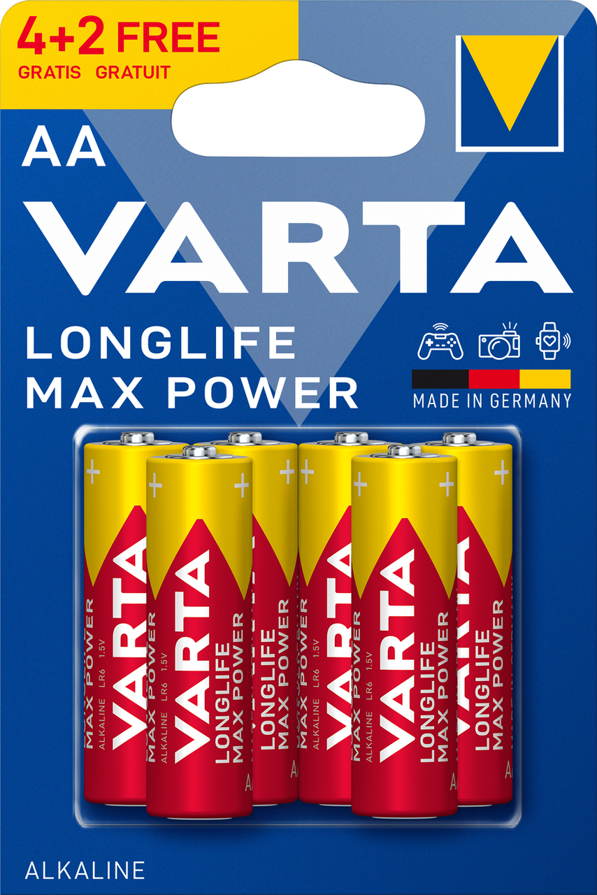 VARTA Batérie Longlife MaxPower AA 6 ks
