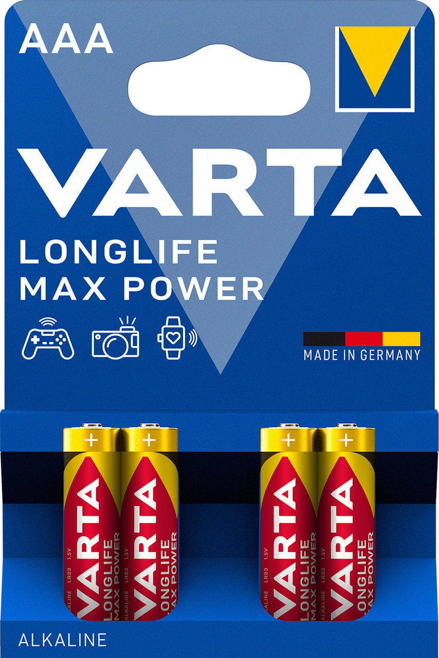VARTA Batérie Longlife MaxPower AAA 4 ks