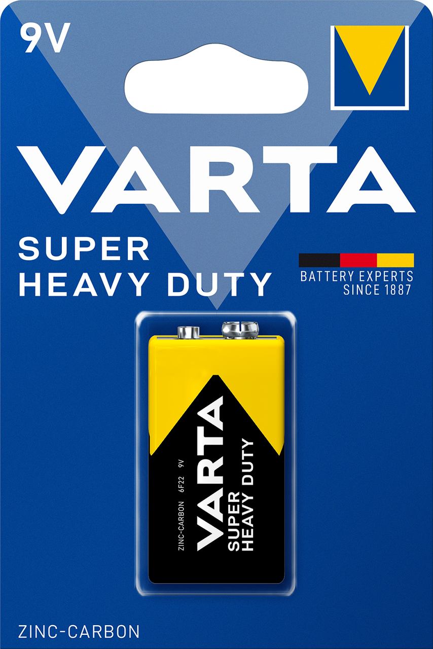 VARTA Batérie Super Heavy Duty 9V 1 ks