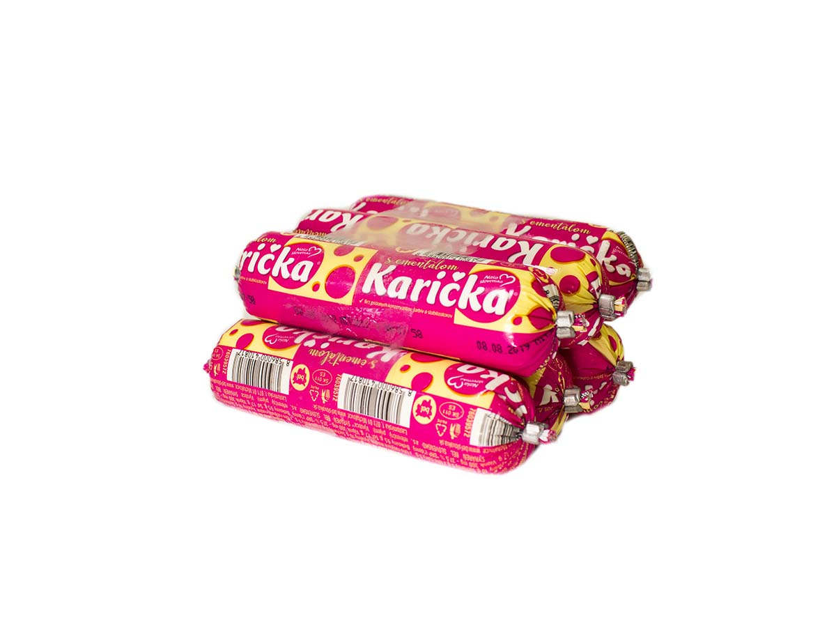 Karička Ementál črievko chlad. 6 x 100 g