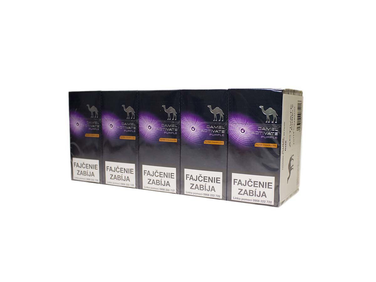 CAMEL Activate purple cigarillos king size 20 ks 10 krab.kolok C tvrdé.bal. VO cena