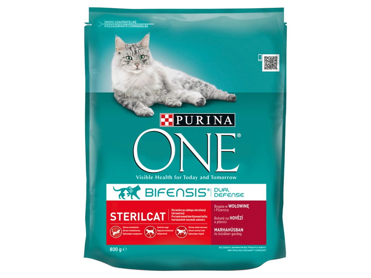 PURINA One Sterilcat granuly hovädzie 800 g