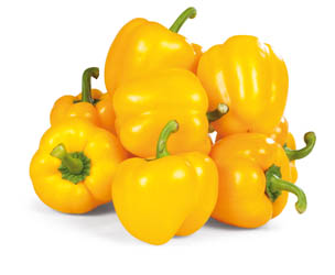 Paprika žltá 80+ čerstvá 5 kg kartón