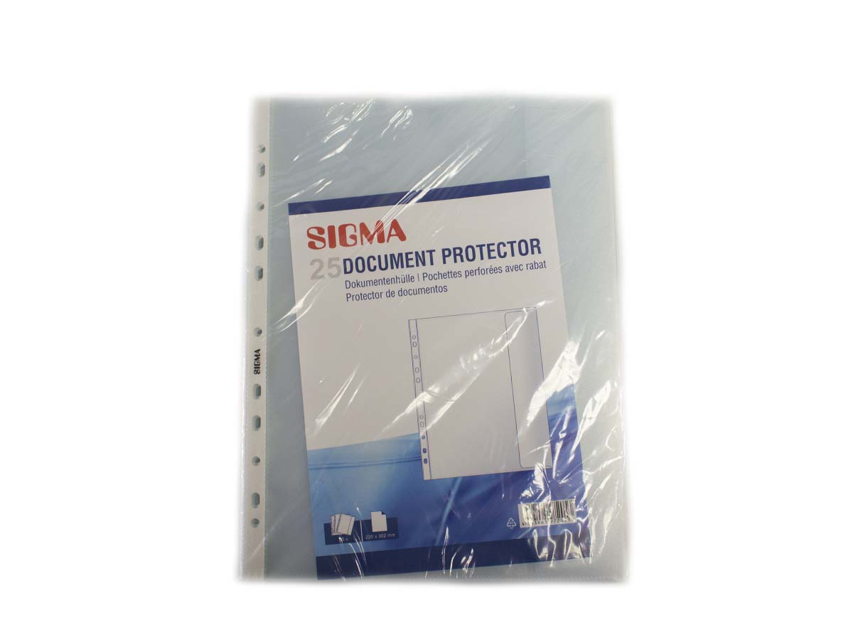 SIGMA Obal zakladací s chlopňou A4 120µ 25 ks