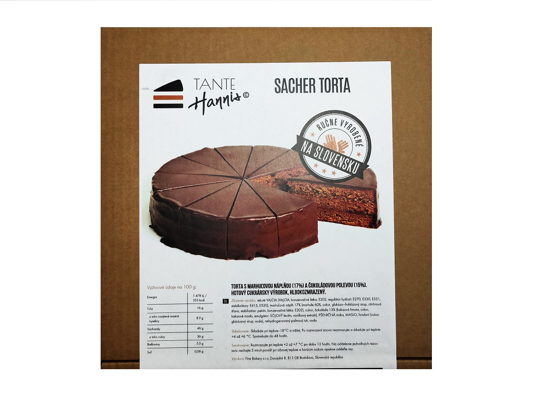 TANTE Hannis Sacher torta porcie mraz. 1,3 kg