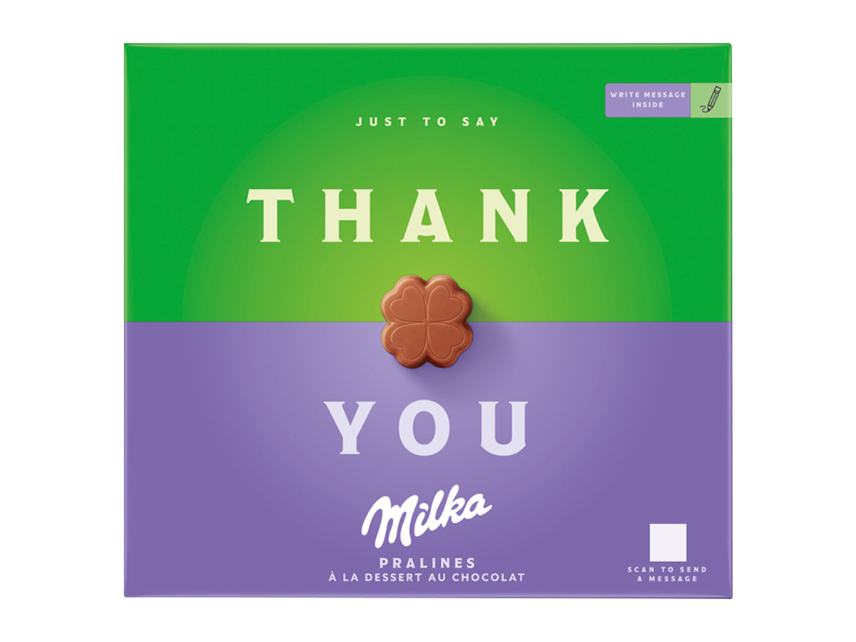 Milka Thank you bonboniéra kakaová náplň 110 g