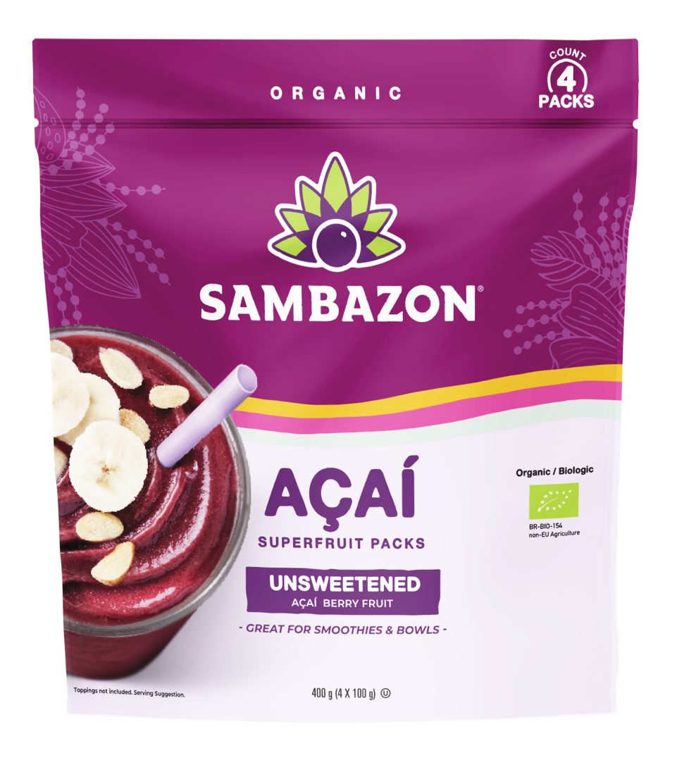 Organic Acai bez cukru mraz. 400 g