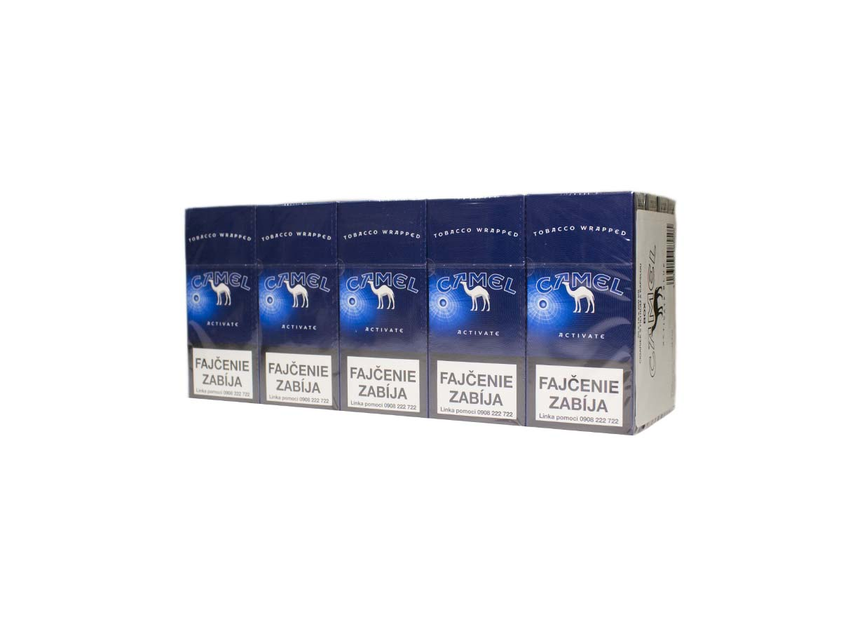 CAMEL Activate Blue cigarillos king size 20 ks 10 krab. kolok C tvrdé.bal. VO cena