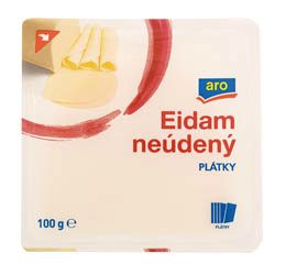 aro Eidam neúdený plátky 45 % chlad. 10 x 100 g
