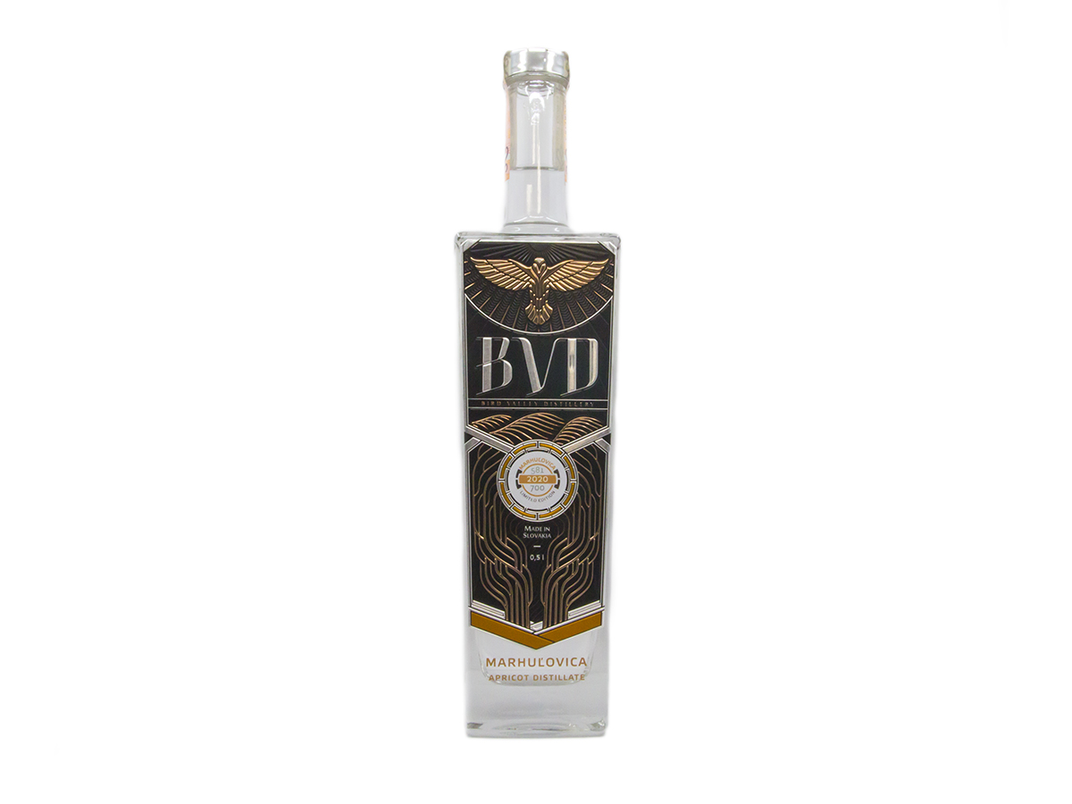 BVD Marhuľovica destilát 45% 500 ml