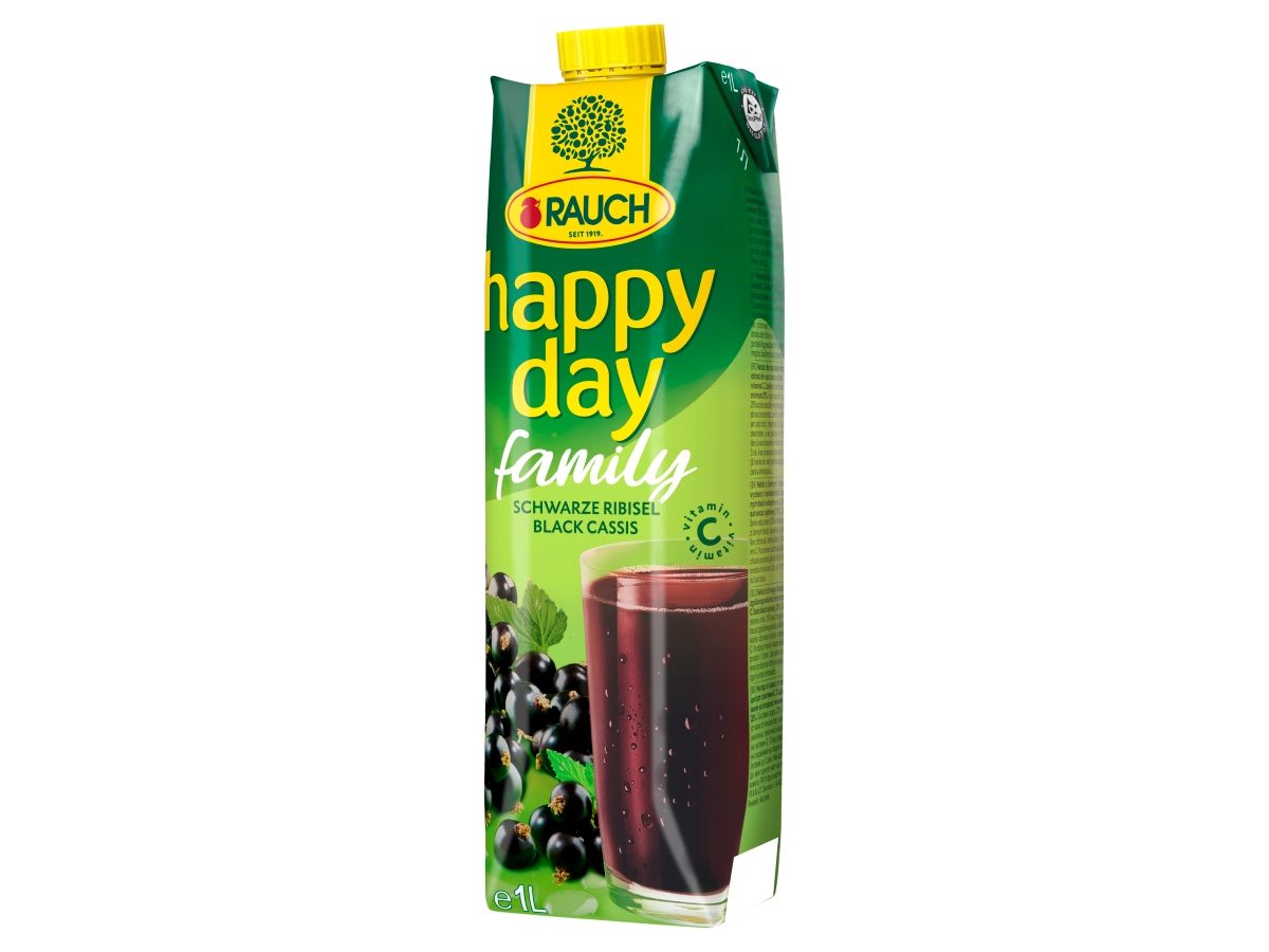 RAUCH happy day Džús čierna ribezľa 1 l