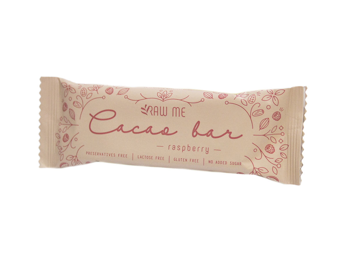RAW ME Cacao tyčinka raspberry 40 g