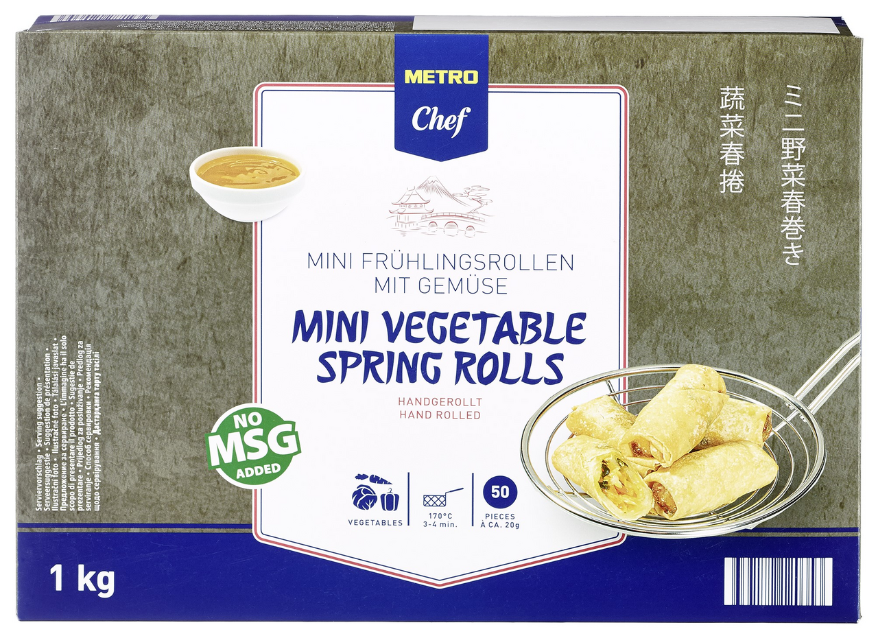 METRO Chef Mini Vegetable Spring rolls mraz. 1 kg