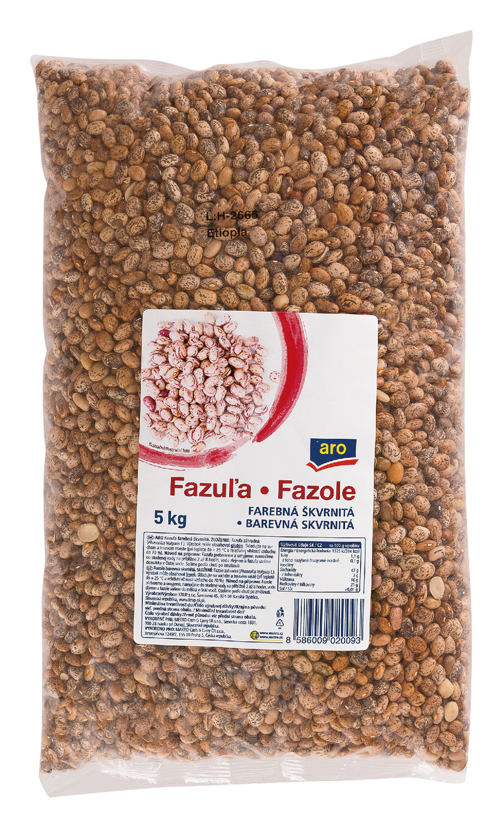 aro Fazuľa farebná škvrnitá 5 kg