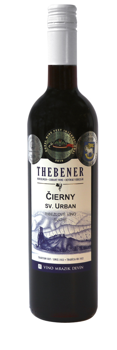 THEBENER Čierny sv.Urban ríbezľové víno suché 750 ml