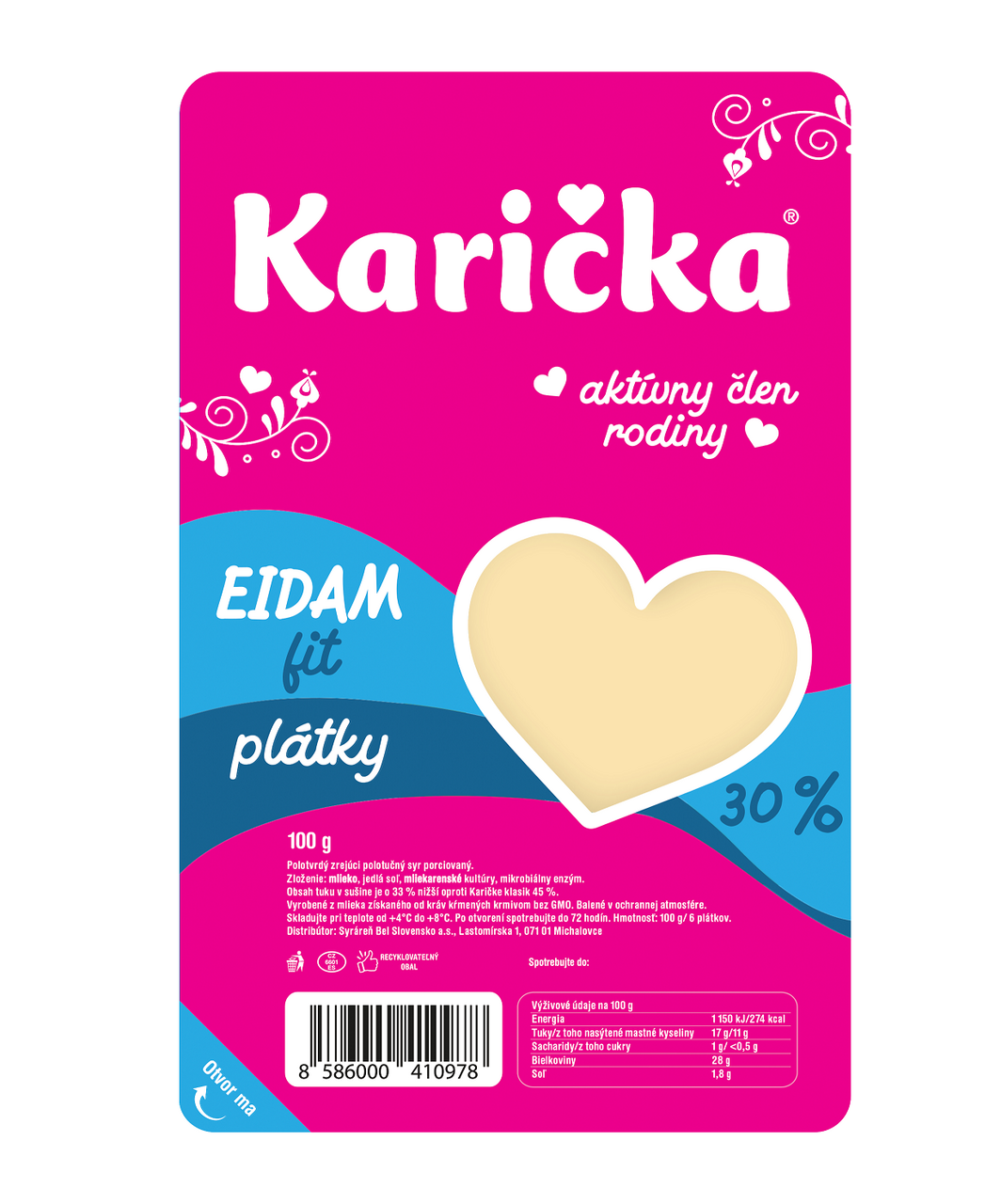 Karička Eidam Fit plátky chlad. 100 g