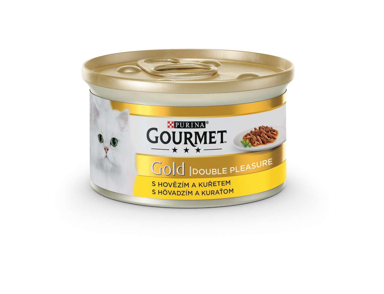 Purina Gourmet Gold Kúsky v šťave hovädzie a kura 85 g