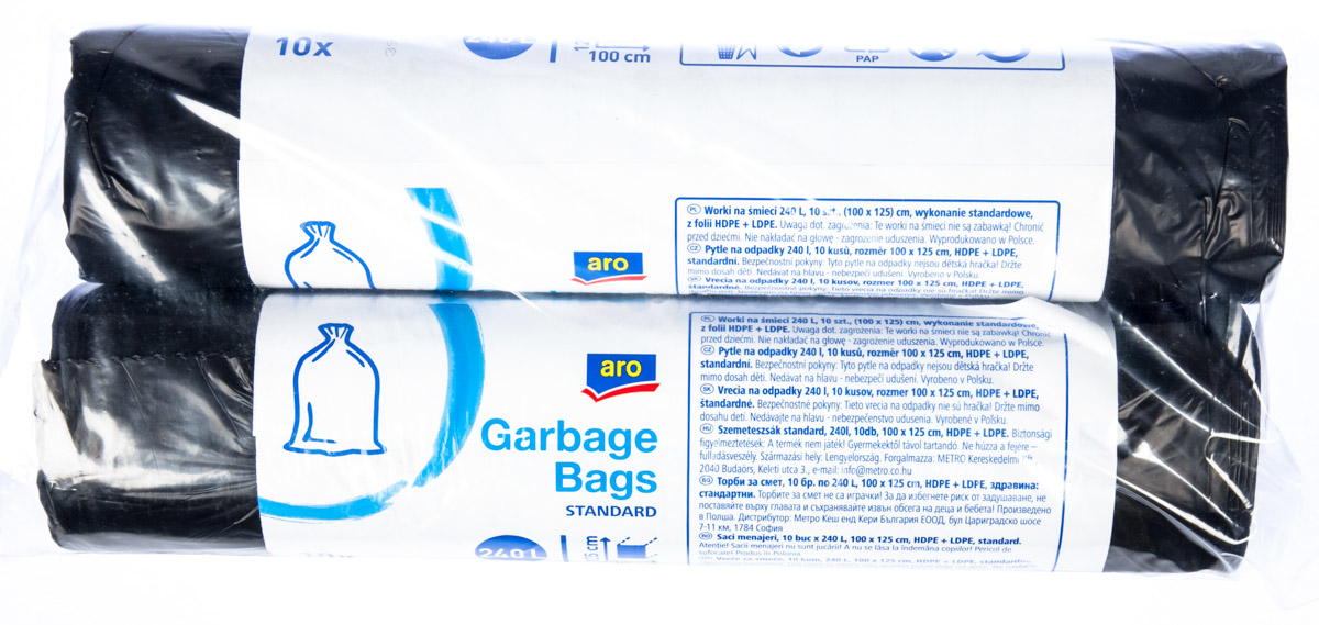 aro Vrecia na odpad standart 240 l 2 ks