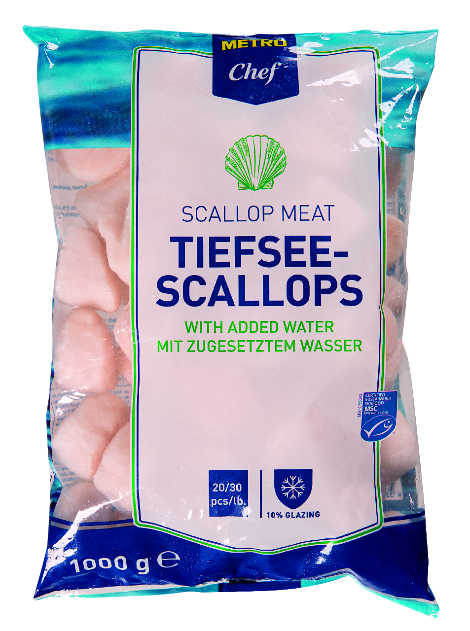 METRO Chef Hrebenatka 20/30 mraz. 900 g