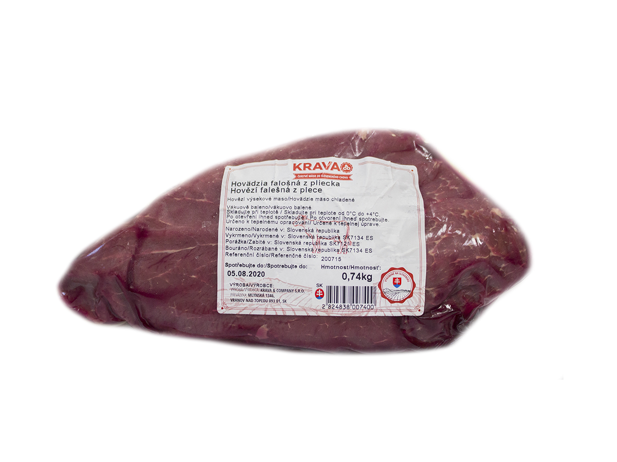 Hovädzia falošná z pliecka chlad. váž. cca 1 kg
