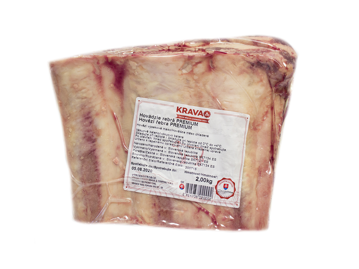 Hovädzie rebrá Premium chlad. váž. cca 1,5 kg